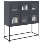 vidaXL Dulap, antracit, 100,5x39x107 cm, oțel laminat la rece vidaXL Dulap, antracit, 100,5x39x107 cm, oțel laminat la rece