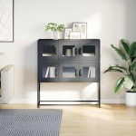 vidaXL Dulap, antracit, 100,5x39x107 cm, oțel laminat la rece vidaXL Dulap, antracit, 100,5x39x107 cm, oțel laminat la rece