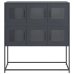 vidaXL Dulap, antracit, 100,5x39x107 cm, oțel laminat la rece vidaXL Dulap, antracit, 100,5x39x107 cm, oțel laminat la rece