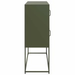 vidaXL Dulap, verde măsliniu, 100,5x39x107 cm, oțel laminat la rece