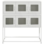vidaXL Dulap, alb, 100,5x39x107 cm, oțel laminat la rece