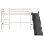 vidaXL Pat pentru copii fără saltea, alb, 80x200 cm, lemn masiv de pin vidaXL Pat pentru copii fără saltea, alb, 80x200 cm, lemn masiv de pin