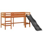 vidaXL Pat pentru copii fără saltea maro 80x200 cm lemn masiv pin