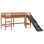vidaXL Pat pentru copii fără saltea maro 80x200 cm lemn masiv pin