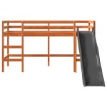 vidaXL Pat pentru copii fără saltea maro 80x200 cm lemn masiv pin