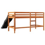 vidaXL Pat pentru copii fără saltea maro 80x200 cm lemn masiv pin