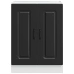 vidaXL Dulap de bază pentru chiuvetă „Kalmar” Negru lemn de prelucrare vidaXL Dulap de bază pentru chiuvetă „Kalmar” Negru lemn de prelucrare