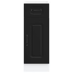 vidaXL Dulap de bază de bucătărie „Kalmar” negru lemn prelucrat vidaXL Dulap de bază de bucătărie „Kalmar” negru lemn prelucrat