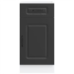 vidaXL Dulap de bază de bucătărie „Kalmar” din lemn prelucrat negru