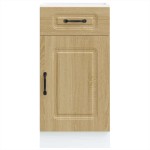 vidaXL Dulap de bază de bucătărie „Kalmar” din lemn de stejar Sonoma vidaXL Dulap de bază de bucătărie „Kalmar” din lemn de stejar Sonoma