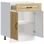vidaXL Dulap de bază de bucătărie „Kalmar” din lemn de stejar Sonoma