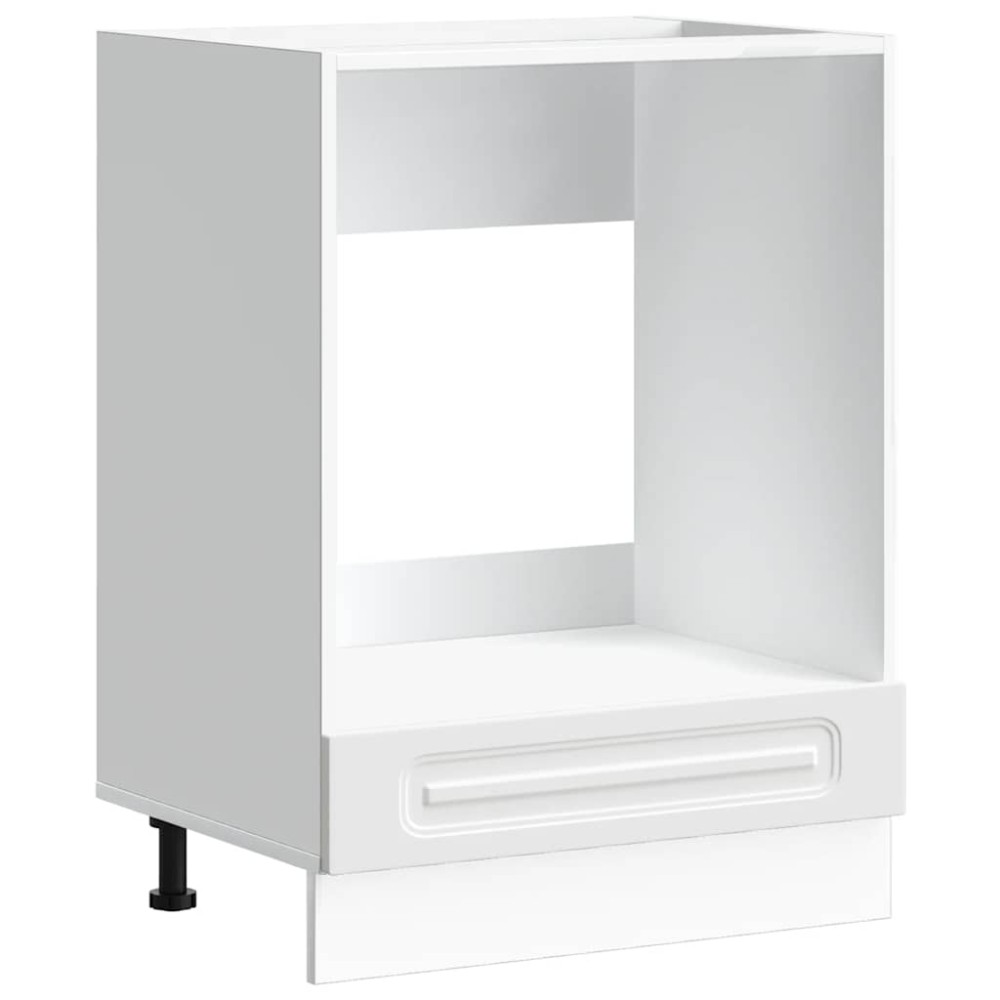 vidaXL Dulap pentru cuptor „Kalmar” din lemn prelucrat alb