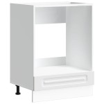 vidaXL Dulap pentru cuptor „Kalmar” din lemn prelucrat alb