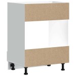 vidaXL Dulap pentru cuptor „Kalmar” din lemn prelucrat alb