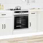 vidaXL Dulap pentru cuptor „Kalmar” din lemn prelucrat alb lucios
