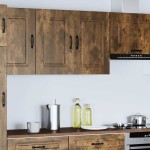vidaXL Dulap de bucătărie „Kalmar” din lemn de stejar afumat