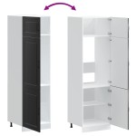 vidaXL Dulap de bucătărie „Kalmar” din lemn negru prelucrat
