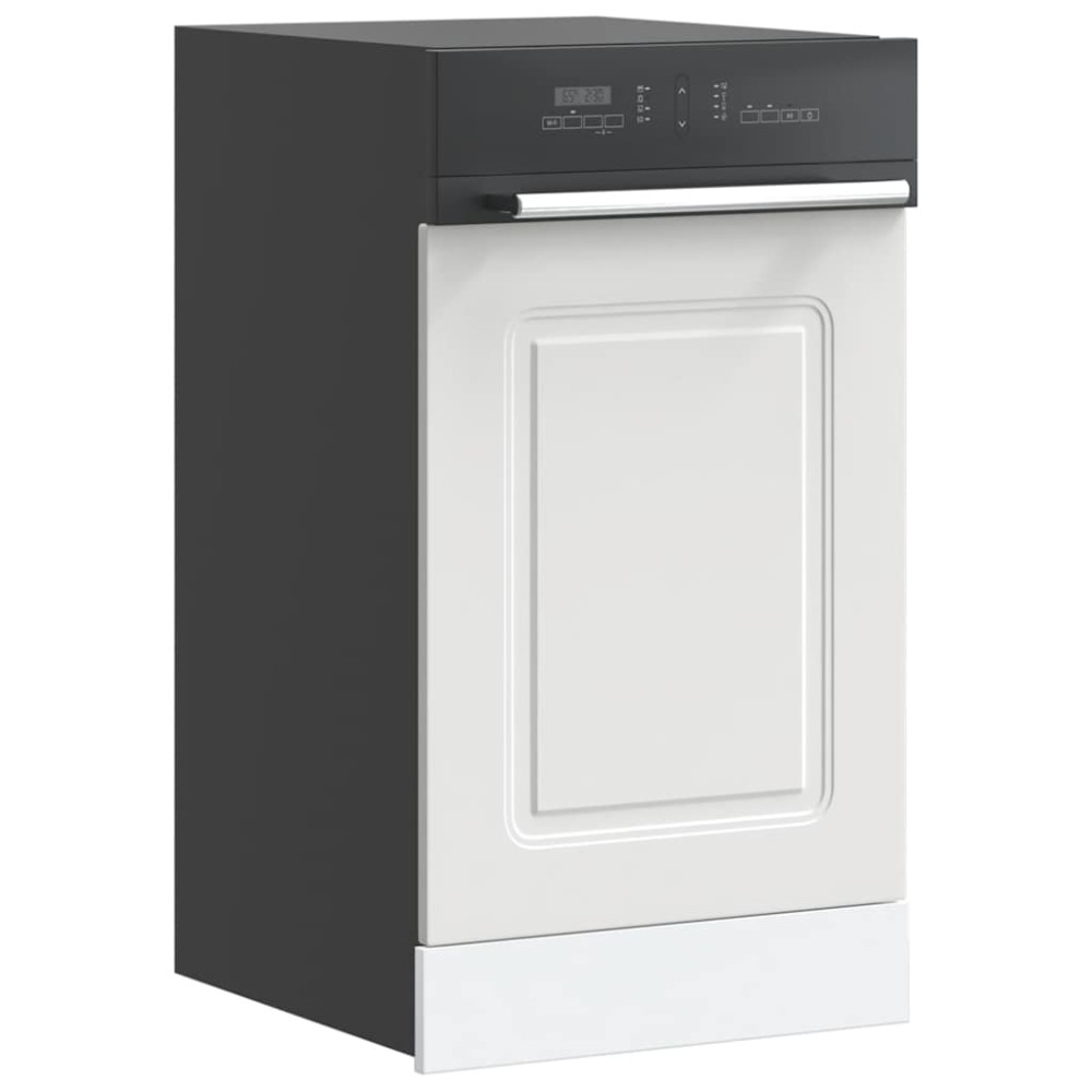 vidaXL Panou pentru mașină de spălat vase "Kalmar" alb lemn prelucrat