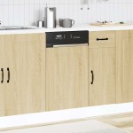 vidaXL Panou pentru mașină de spălat vase Stejar Sonoma Lemn prelucrat