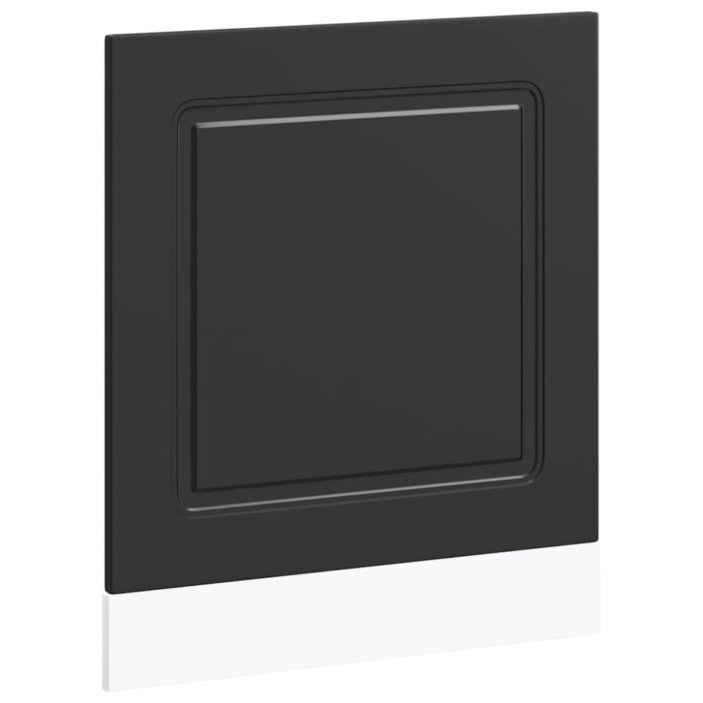 vidaXL Panou pentru mașină de spălat vase Negru lemn de prelucrare
