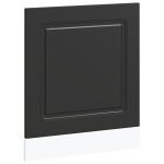 vidaXL Panou pentru mașină de spălat vase Negru lemn de prelucrare