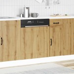 vidaXL Panou pentru mașină spălat vase Stejar Artisan Lemn prelucrat