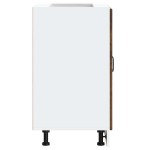 vidaXL Dulap de bază pentru chiuvetă „Lucca” Lemn stejar afumat