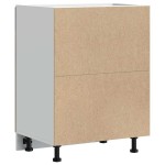 vidaXL Dulap de bază pentru chiuvetă „Lucca” Lemn stejar afumat