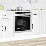 vidaXL Dulap pentru cuptor „Lucca” din lemn prelucrat alb