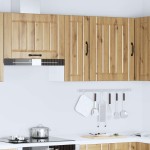 vidaXL Dulap de bucătărie „Lucca” din lemn de stejar artificial vidaXL Dulap de bucătărie „Lucca” din lemn de stejar artificial