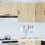 vidaXL Dulap de bucătărie „Lucca” lemn prelucrat stejar sonoma vidaXL Dulap de bucătărie „Lucca” lemn prelucrat stejar sonoma