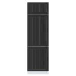vidaXL Dulap de bucătărie „Lucca” din lemn negru prelucrat vidaXL Dulap de bucătărie „Lucca” din lemn negru prelucrat