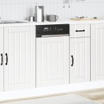 vidaXL Panou pentru mașină de spălat vase „Lucca” lemn prelucrat alb