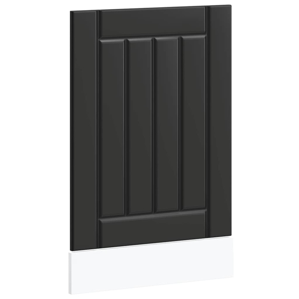 vidaXL Panou pentru mașină de spălat vase „Lucca” lemn negru prelucrat
