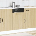 vidaXL Panou pentru mașină spălat vase Lucca Lemn stejar Sonoma