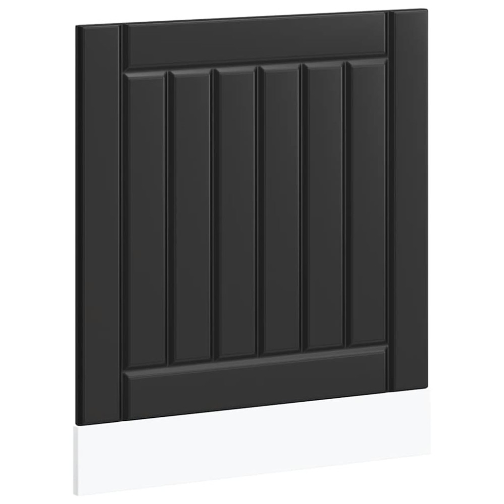 vidaXL Panou pentru mașină de spălat vase „Lucca” lemn negru prelucrat