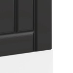vidaXL Panou pentru mașină de spălat vase „Lucca” lemn negru prelucrat