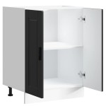 vidaXL Dulap de bază de bucătărie „Porto” din lemn negru prelucrat