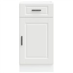 vidaXL Dulap de bază de bucătărie „Porto” din lemn prelucrat alb