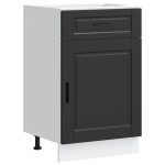 vidaXL Dulap de bază de bucătărie „Porto” din lemn negru prelucrat