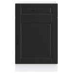 vidaXL Dulap de bază de bucătărie „Porto” din lemn negru prelucrat