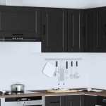 vidaXL Dulap de bucătărie „Porto” din lemn de lemn negru
