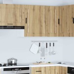 vidaXL Dulap de bucătărie „Porto” din lemn de stejar artizanal