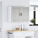 vidaXL Dulap de bucatarie "Porto" din lemn prelucrat Sonoma gri vidaXL Dulap de bucatarie "Porto" din lemn prelucrat Sonoma gri