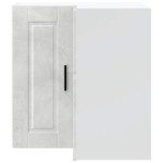 vidaXL Dulap de colț de bucătărie „Porto” Lemn prelucrat gri beton