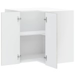 vidaXL Dulap de colț de bucătărie „Porto” Lemn prelucrat gri beton