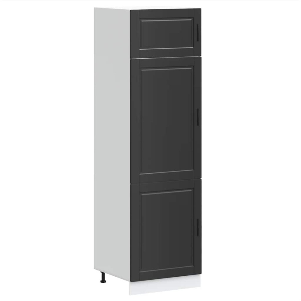 vidaXL Dulap de bucătărie „Porto” din lemn negru prelucrat