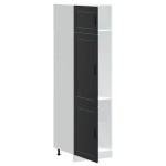 vidaXL Dulap de bucătărie „Porto” din lemn negru prelucrat
