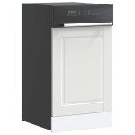 vidaXL Panou pentru mașină de spălat vase "Porto" alb lemn prelucrat