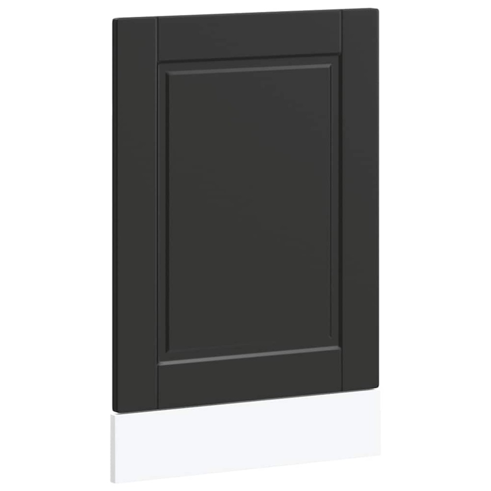 vidaXL Panou pentru mașină de spălat vase „Porto” Negru lemn prelucrat